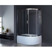 Душевой угол Royal Bath RB8120BK-T-CH-L (прозрачное) левый